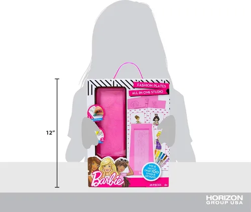Miniatura 6 de Barbie Juego de diseño de moda todo en uno - Juego de bocetos de diseño de moda para niños de 6 años en adelante