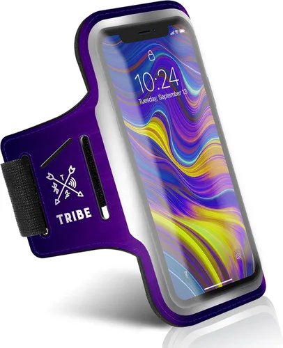 Miniatura 9 de TRIBE - Brazalete para teléfono móvil para correr. Brazaletes deportivos para iPhone y Galaxy para mujeres, hombres, corredores, trotar, caminar