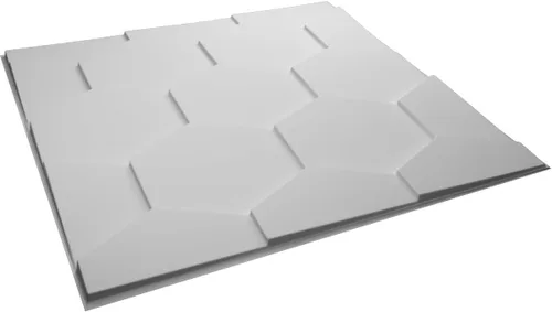 Miniatura 6 de Ekena Millwork WP20X20HBWH 19 5/8 pulgadas de ancho x 19 5/8 pulgadas de alto Panal EnduraWall Decorativo 3D Panel de Pared Cubre 2.67 pies cuadrados