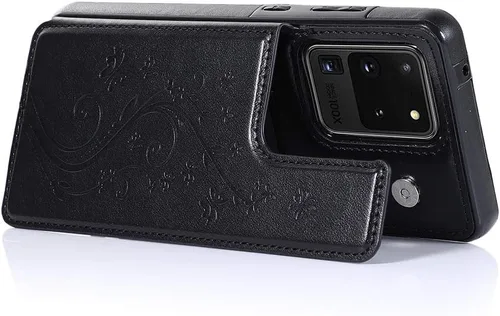 Miniatura 6 de Funda de teléfono para Samsung Galaxy S20 Plus Glaxay S20+ 5G con protector de pantalla de vidrio templado y tarjetero, funda de piel con tapa