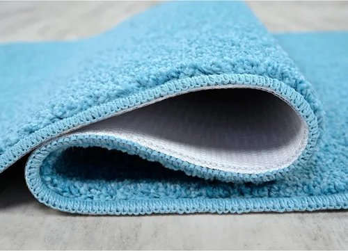 Miniatura 7 de Garland Rug Gramercy - Alfombra de baño rectangular lavable de polipropileno de felpa de 20 x 34 pulgadas, color azul lavabo, suave, absorbente