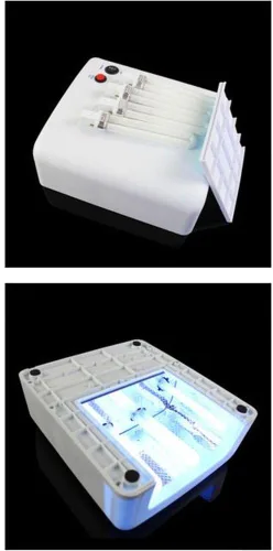 Miniatura 2 de XICHEN Secador de uñas UV 36W - Lámpara UV para esmalte de gel - 4 x 9W Blanco