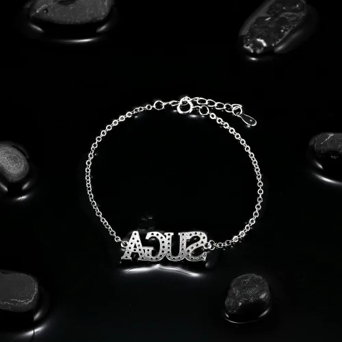 Miniatura 4 de YANENG KPOP Bangtan Boys Bracelets Charms Jewelry White Gold Plated Cubic Zirconia Bracelet for bts Army Fans Gifts