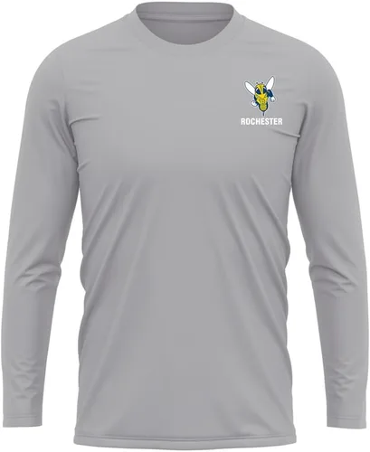 Miniatura 406 de Camisa deportiva de manga larga oficial de la NCAA Collegiate para hombre, con logotipo en el pecho izquierdo, colección Athletic Heather