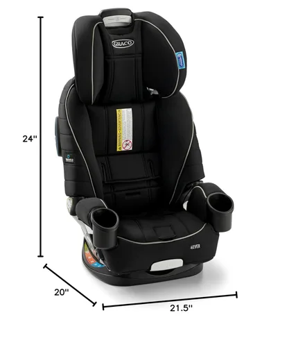 Miniatura 7 de Graco® 4Ever - Asiento de automóvil 4 en 1, con tecnología TrueShield de impacto lateral, sistema de arnés ajustable, ideal para recién nacidos, Ion