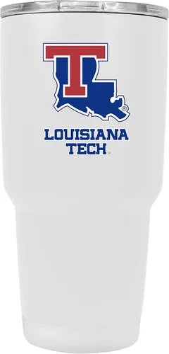 Miniatura 9 de Louisiana Tech Bulldogs - Vaso de acero inoxidable aislado negro de 24 onzas, producto universitario con licencia