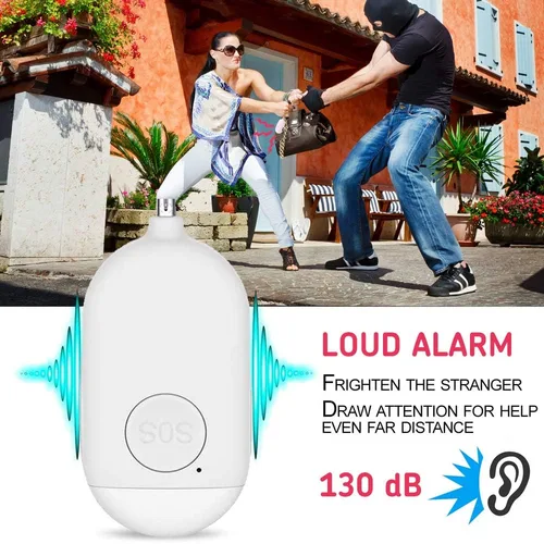 Miniatura 2 de Safesound - Dispositivo de seguridad de protección personal – 3 piezas SOS llavero alarma para mujeres, hombres, ancianos y niños – Llavero personal