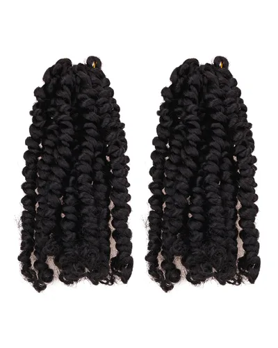 Miniatura 20 de Cabello de Ganchillo Pre-Retorcido Passion Twist para Mujeres Negras y Niños, Cabello Passion Twist Pre-Enrollado Trenzas Bohemias 4 Pulgadas 8