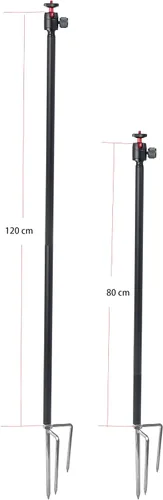 Miniatura 3 de Soporte de tierra para cámara de sendero, estaca de aluminio, altura de 3.9 ft