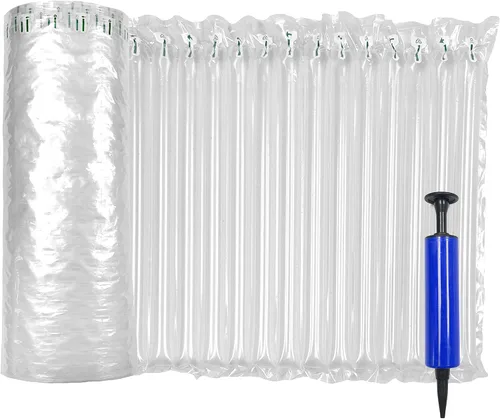 Miniatura 7 de Innovative Haus Envoltura de amortiguación de burbujas inflable de 10 pulgadas x 144 pies con bomba - Almohadas de aire para envío - Envoltura