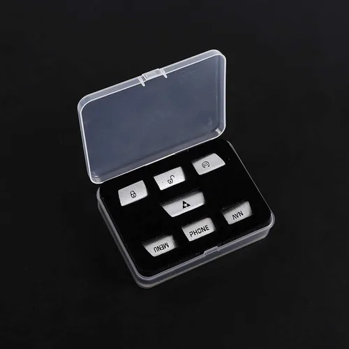 Miniatura 5 de YIWANG 7 unids aleación de aluminio coche interior centro control multimedia interruptores botón etiqueta para Jaguar XF 2012 2013 2014 2015