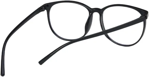 Miniatura 3 de Shiratori Retro Round Blue Light Blocking Glasses for Women Men, Lightweight Metal Temple Eyeglasses