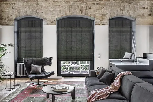 Miniatura 3 de LETAU cortinas de madera para ventanas con cenefa, filtran la luz
