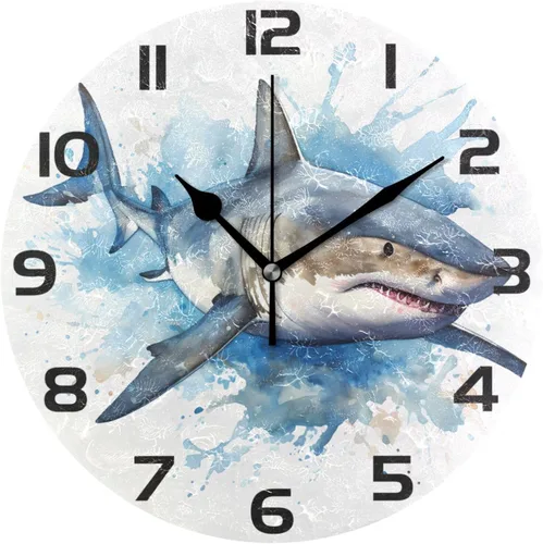 Miniatura 9 de ALAZA Reloj de pared con diseño de pájaro en la rama 3D que no hace tictac, para dormitorio, cocina, sala de estar, escuela, oficina, dorado