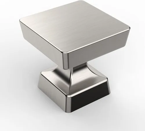 Miniatura 7 de Asidrama Paquete de 5 pomos de latón cepillado de 1-1/4 pulgadas para gabinetes de cocina, pomos dorados para aparadores y cajones, herrajes