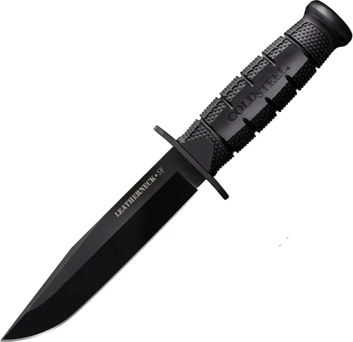 Cold Steel Leatherneck SF 6-3/4" German D2 Steel w/Black Powdercoat Clip Point Fixed Blade Outdoor Camping Hunting Utility Knife | 5" Kray-Ex
