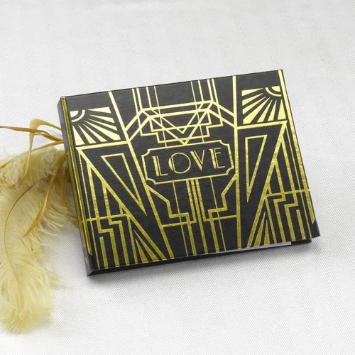 Miniatura 5 de Hortense B. Hewitt Art Deco - Libro encuadernado en espiral negro y dorado, 7.5 x 5.75 pulgadas