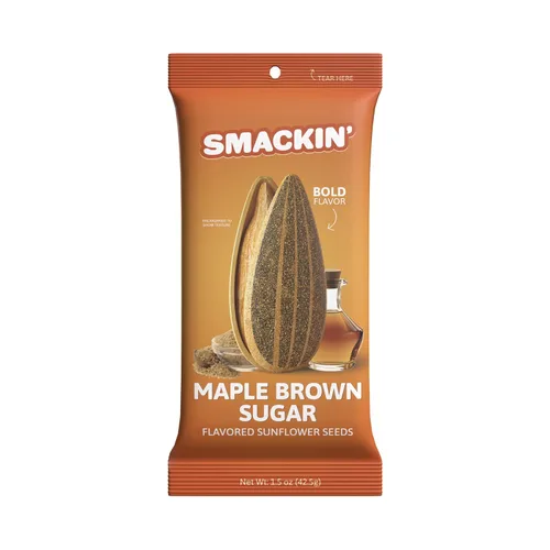 Miniatura 13 de SMACKIN' Semillas de girasol, tostadas Jumbo de lote pequeño, hechas en Estados Unidos - Canela Churro. Bolsas de 1.5oz (paquete de 36)