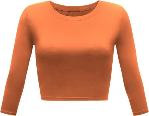 Miniatura 8 de Camiseta corta para mujer, cuello redondo, manga 3/4, casual, Y2K, linda camiseta corta para yoga