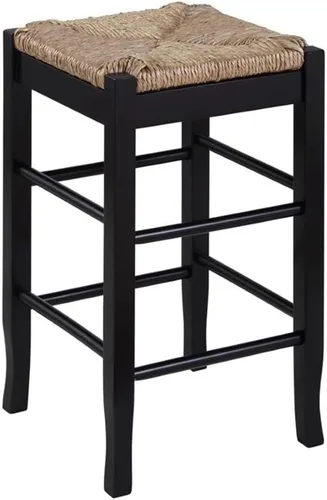 Miniatura 17 de Boraam Taburete cuadrado Rush de altura para barra, 29 pulgadas, capuchino