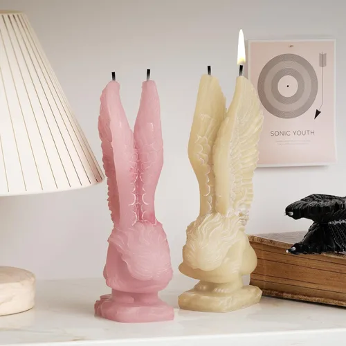 Miniatura 3 de Molde de resina de ángel de alas – Moldes de silicona de fundición de resina para decoración del hogar y fabricación de velas, molde en espiral