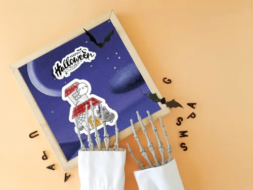 Miniatura 3 de Sellos y troqueles de Halloween para hacer tarjetas, lindo sello transparente de gato, troqueles de corte para gatos troquelados para hacer tarjetas