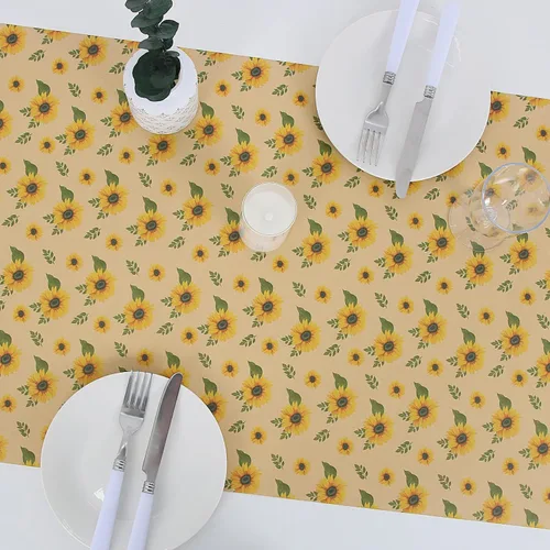 Miniatura 6 de Aimyoo Rollo de papel de regalo floral de kraft jumbo, papel de regalo para todas las ocasiones con flores de girasol para boda, despedida