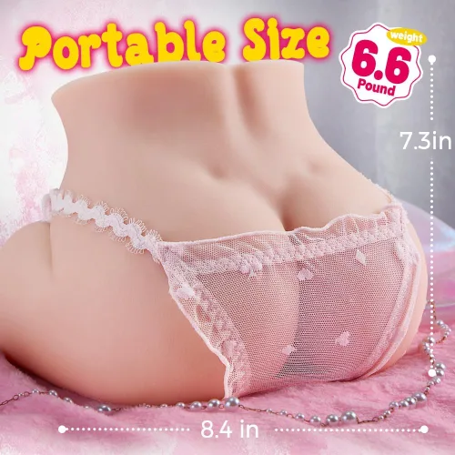 Miniatura 6 de Muñeca sexual vibrante con vagina para hombres, muñeca con vagina realista de 5 succiones y 7 vibraciones con canal vaginal 3D, masturbador de doble