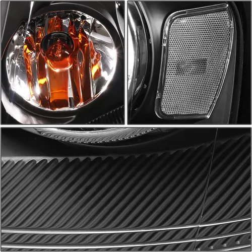 Miniatura 4 de DNA MOTORING HL-OH-F1504-BK-CL1 - Faros delanteros de carcasa negra de repuesto compatibles con 04-08 F-150/06-08 Mark LT Negro Claro