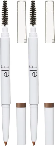 Miniatura 11 de e.l.f. Lápiz de cejas Instant Lift, de doble cara, preciso, punta fina, forma, define, rellena cejas, contornos, peines, doma, marrón neutro, 0.006