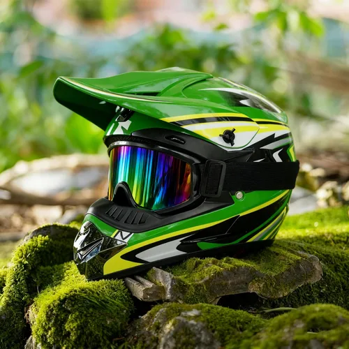 Miniatura 7 de Cascos de Dirt Bike para Jóvenes de Moda para Niños, Motocross, Motocicleta, BMX, ATV, Todoterreno, Cuatro Ruedas, Cascos Integrales para Bicicleta