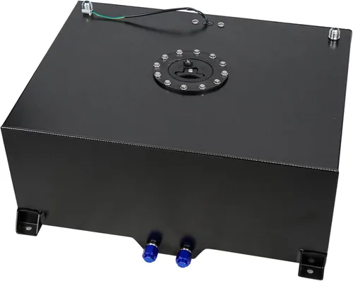 Miniatura 10 de Celda de combustible de aluminio pulido de 2.5 galones con sensor de nivel de tapa negro