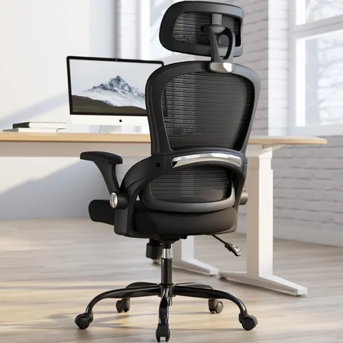 Miniatura 10 de TRALT Silla de oficina – Silla de oficina ergonómica con soporte para el respaldo, silla de computadora, sillas de escritorio de oficina en casa