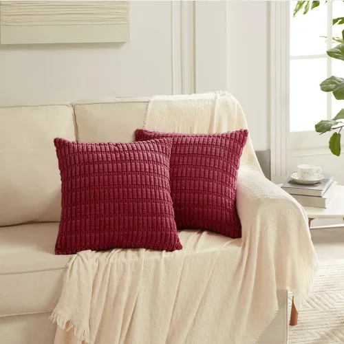 Miniatura 282 de Fancy Homi - Paquete de 2 fundas de almohada decorativas de color taupe de 22 x 22 pulgadas para sala de estar, sofá, cama, estilo rústico, bohemio