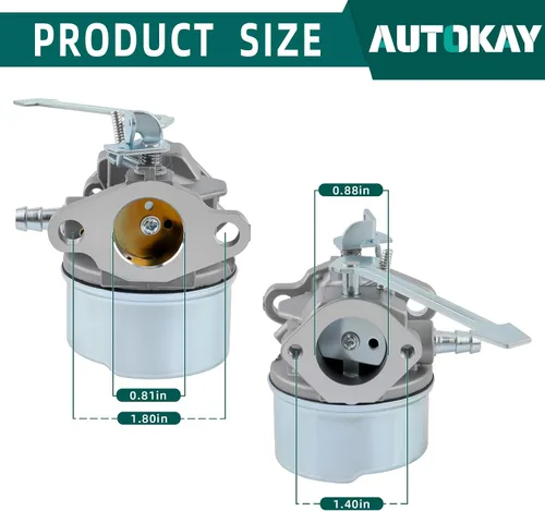 Miniatura 5 de AUTOKAY 38170 640086A Carburador Compatible con Tecumseh 3HP 2 Ciclo HSK600 HSK635 TH098SA para Toro 38171 38172 38173 38175 38176 38177 38178 38182