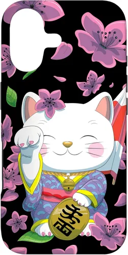 Miniatura 32 de Funda para iPhone 13 Pro Max Japanese Maneki Neko Lucky Cat