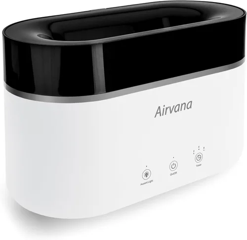 Miniatura 10 de AquaFlame Humidificador ultrasónico (0.75 litros) - Humidificador con tecnología de vibración con difusor de aceite esencial - Diseño de mesa