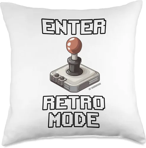 Miniatura 4 de Enter Retro Mode 80s 90s vintage nostalgia arcade gaming Throw Pillow