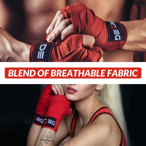Miniatura 4 de DEFY Professional – Vendas elásticas profesionales para manos, de 180 pulgadas (457.2 cm), para boxeo, muay thai, MMA, para hombre y mujer - Par Rojo