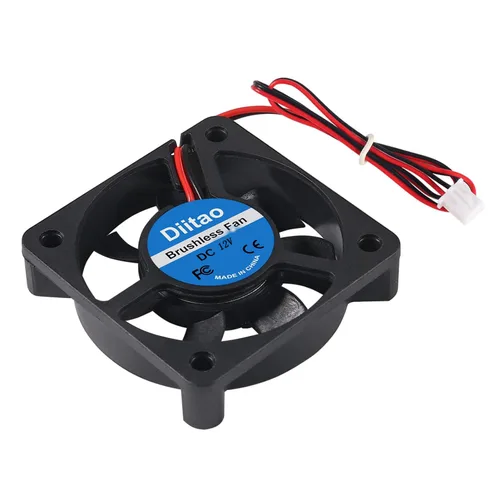 Miniatura 5 de Ventilador de refrigeración CC sin escobillas de 12 V 5010 de 1.969 x 1.969 x 0.394 in, ventilador de flujo de aire silencioso sin escobillas