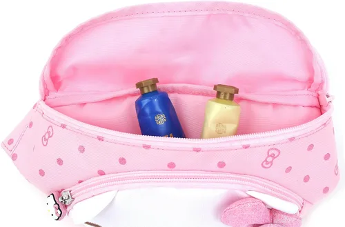 Miniatura 5 de Hello Kitty - Riñonera para cinturón de cintura con cremallera, bolsa cruzada para hombro, Rosa-Hello