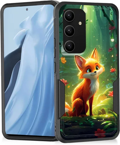 Miniatura 126 de Funda para Galaxy A14 5G, resistente de doble capa híbrida de policarbonato duro, goma suave, a prueba de golpes, funda protectora resistente