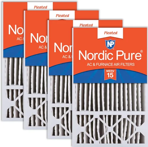 Miniatura 38 de Nordic Pure 16x25x5 (15_3/4 x 24_3/4 x 4_3/8) Filtros de aire de repuesto MERV 12 para Honeywell/Lennox, paquete de 2