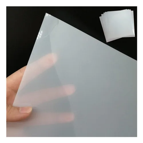 BANLTRE 12 hojas de lámina de Mylar de 7.5 mil, 12 x 12 pulgadas, lámina de PET translúcida lechosa en blanco para hacer plantillas para máquinas de
