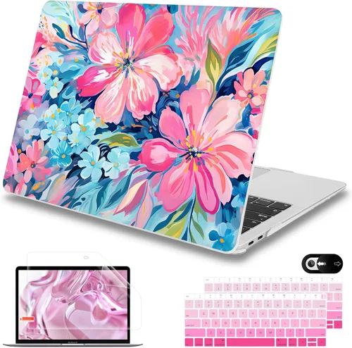 Miniatura 27 de Mektron Funda para MacBook Air de 13 pulgadas M1 A2337 A2179 A1932, carcasa dura 2018-2021 Air de 13 pulgadas con Touch ID, diseño exclusivo