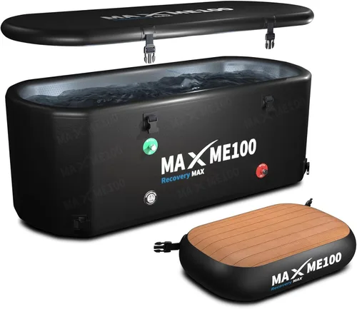 Bañera de inmersión fría, bañera de hielo, soporta 618 libras, inmersión en frío XXXL de alta resistencia con paso antideslizante, portátil,