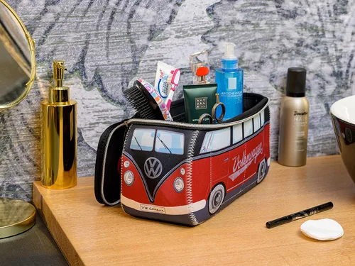Miniatura 4 de BRISA VW Collection - Volkswagen - Bolsa universal de neopreno para maquillaje, cosméticos, artículos de tocador para farmacia de viaje, con diseño