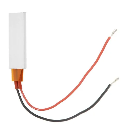 Calefacción 12V, calentador termostático de cerámica de la calefacción de la temperatura de la vivienda de aluminio (12V 428.0 °F)
