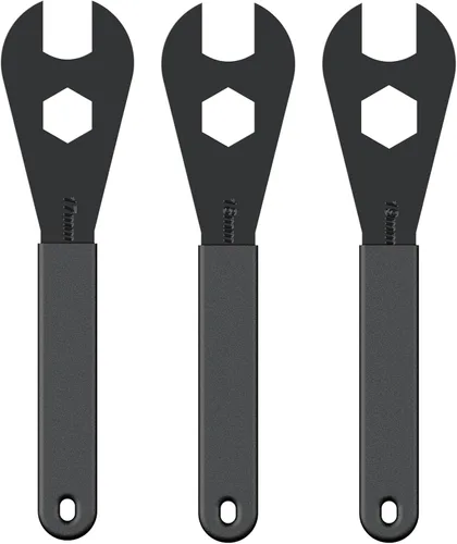 Miniatura 10 de Pawfly Juego de llaves de cono de bicicleta, kit de herramientas delgado de extremo abierto para reparación de cubo de rueda de bicicleta