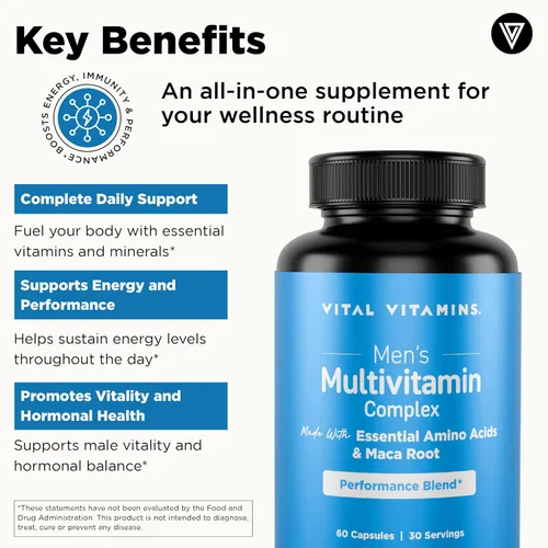 Miniatura 4 de Vital Vitamins Polvo de péptidos de colágeno múltiple + multivitaminas para hombres